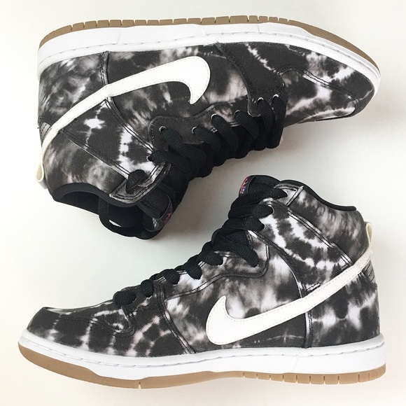 nike dunk sb high tie dye black